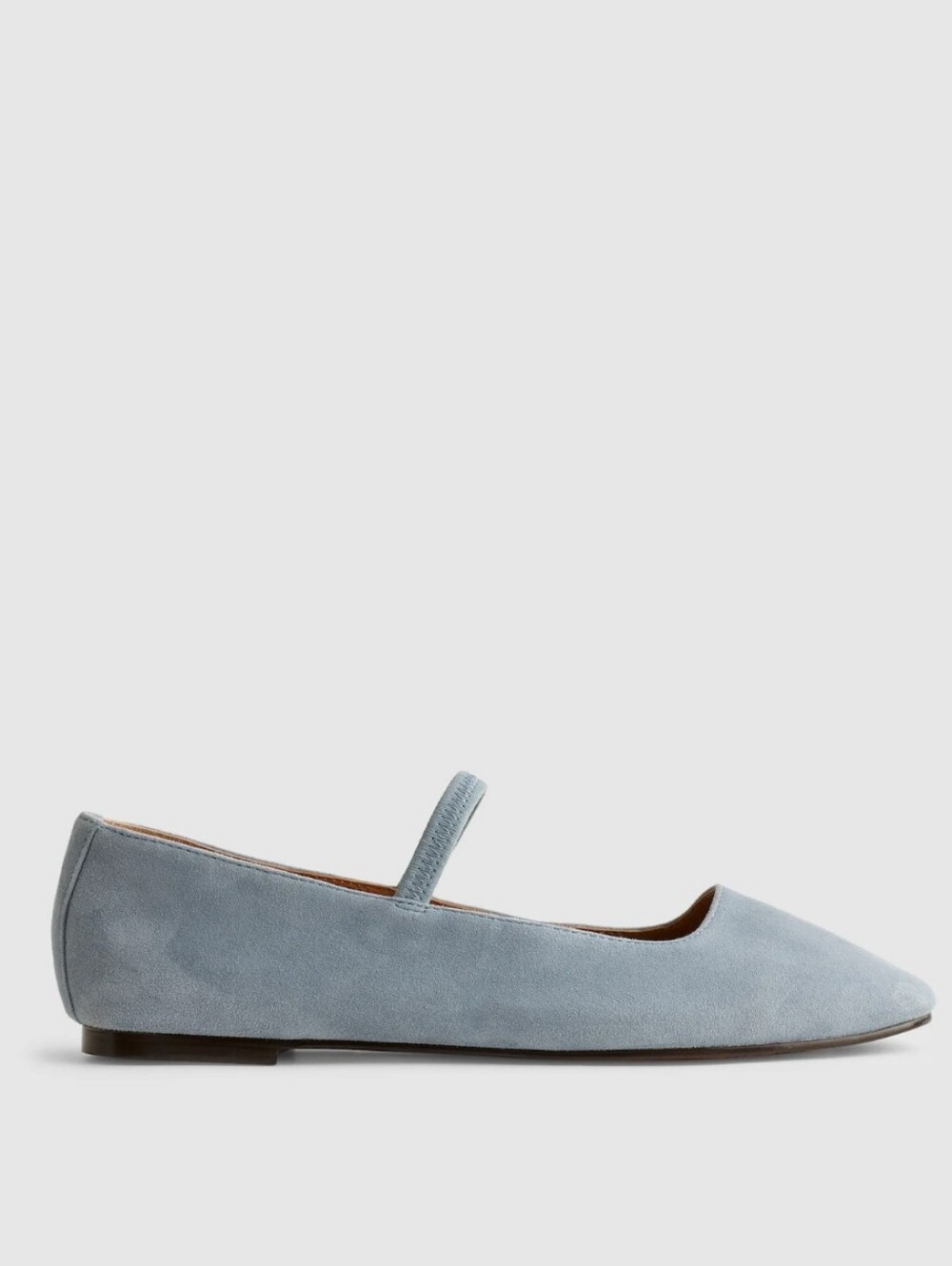 Madewell The Greta Ballet Flat - Suede - Serene Blue